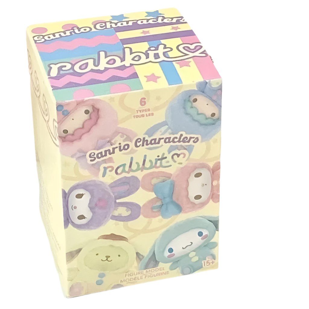 Sanrio Characters Fluffy Rabbit Blind Box Series Figure Model