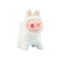 Labubu Electric Dog – Singing Plush Toy with Glowing Face & Wagging Tail (16cm) White 17cm