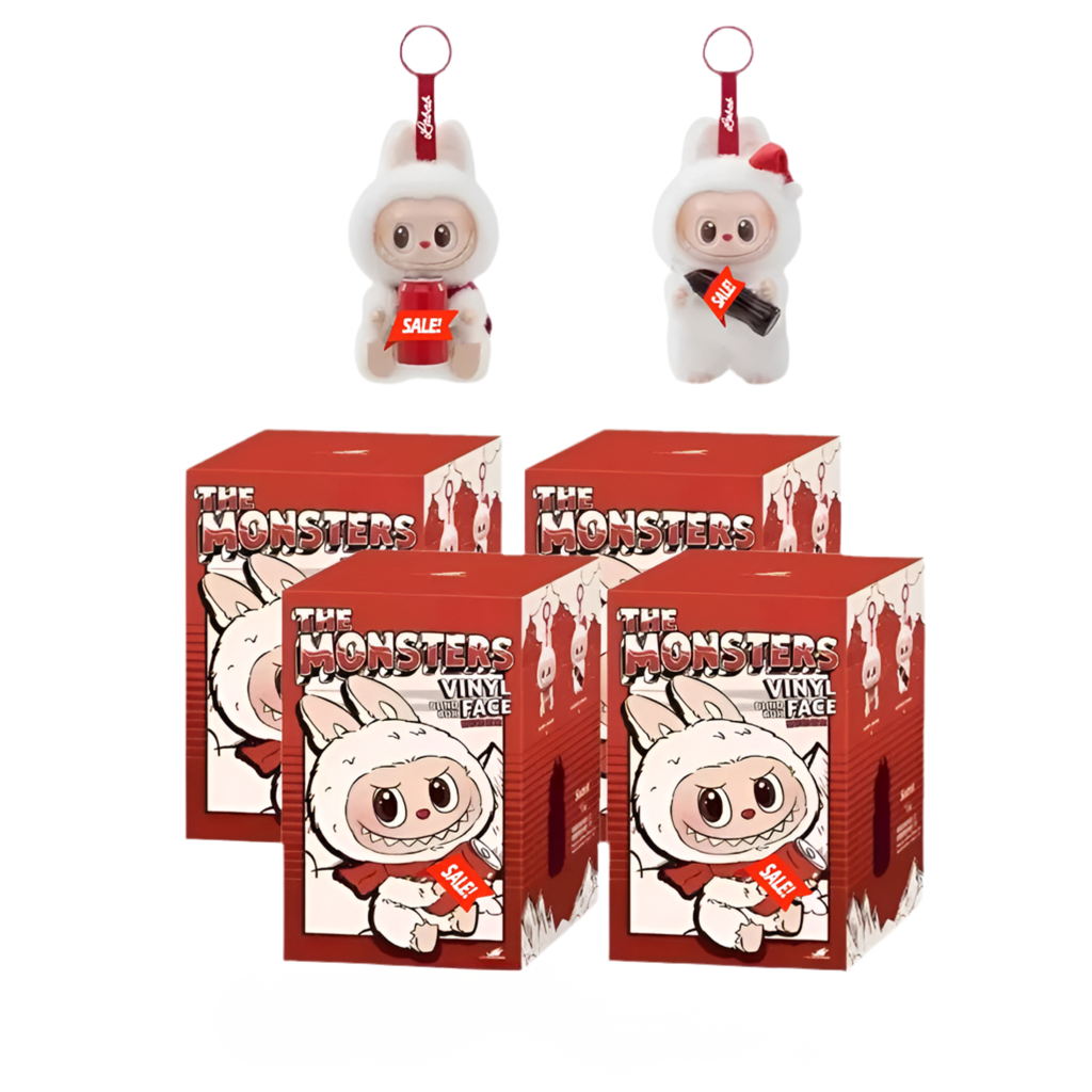 POP MART Labubu The Monsters Coca-Cola, Exciting Macaron, Have A Seat, Series Blind Box Coca Cola 4 Box