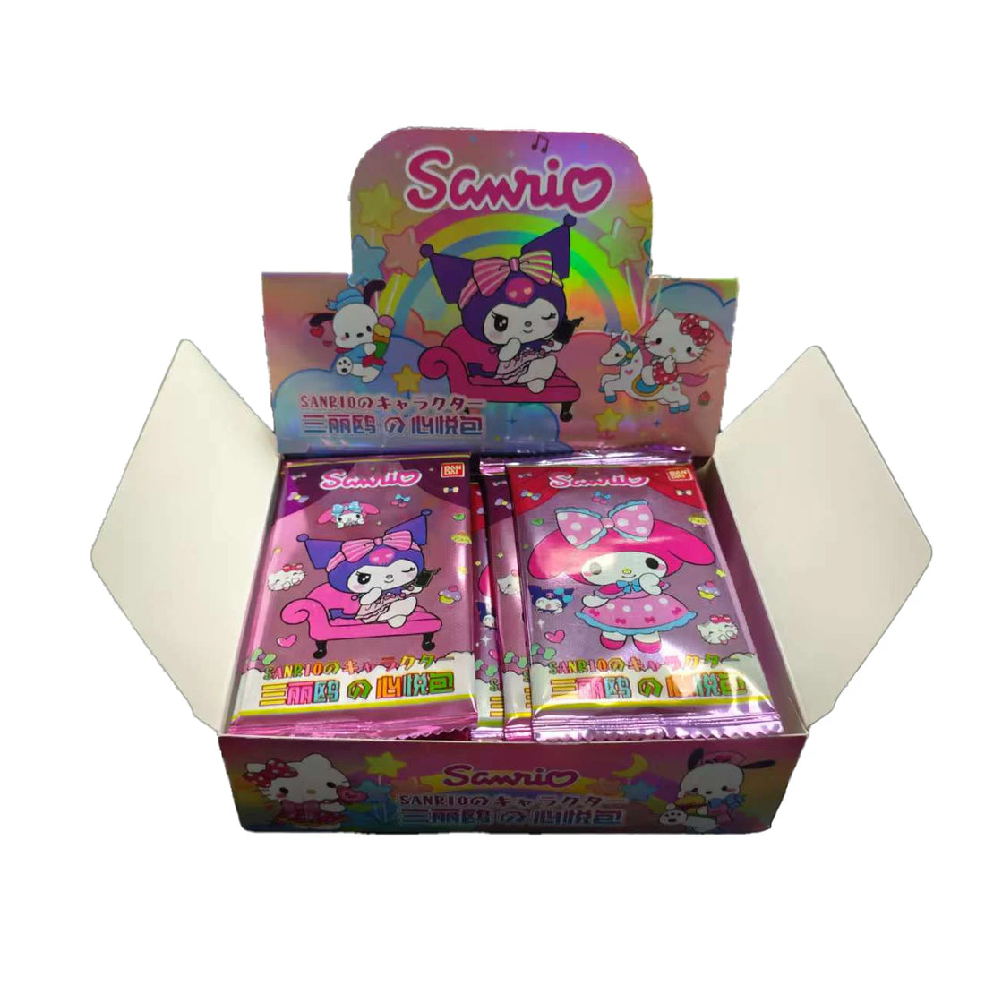 Sanrio Trading Cards Featuring Kuromi, Hello Kitty, and My Melody
