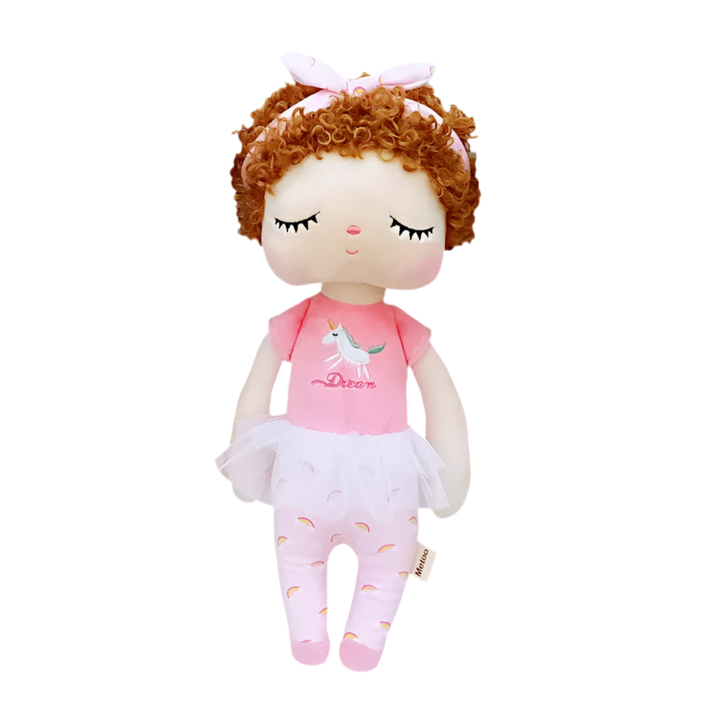 Metoo Plush Doll Stuffed Toy - 34cm Pink