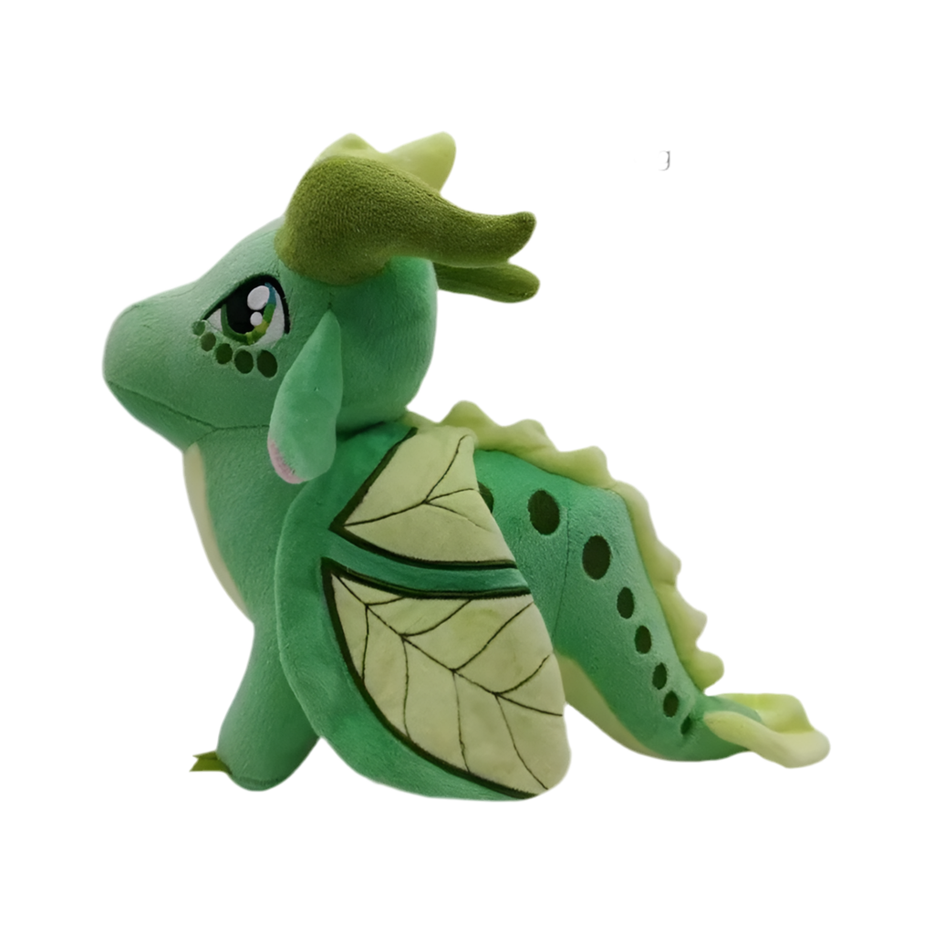Wings of Fire Plush Toys Dragon Soft Stuffed Animal Doll Cute Companion Special Gift for Kids Boys and Girls or Room Decoration Green