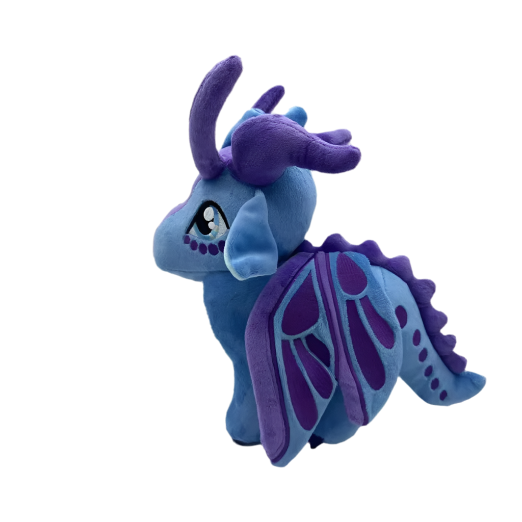 Wings of Fire Plush Toys Dragon Soft Stuffed Animal Doll Cute Companion Special Gift for Kids Boys and Girls or Room Decoration Purple