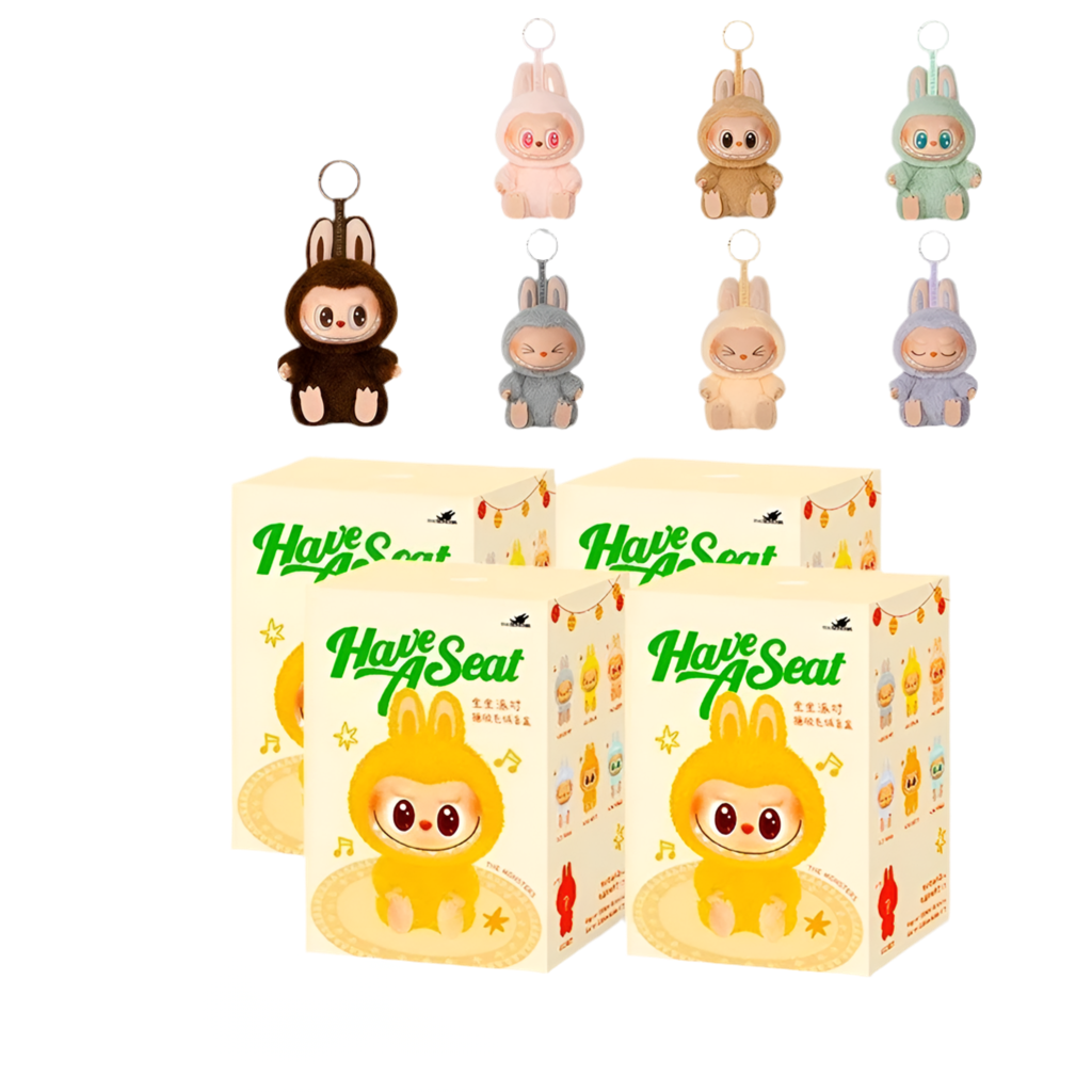 POP MART Labubu The Monsters Coca-Cola, Exciting Macaron, Have A Seat, Series Blind Box Have A Seat 4Pcs
