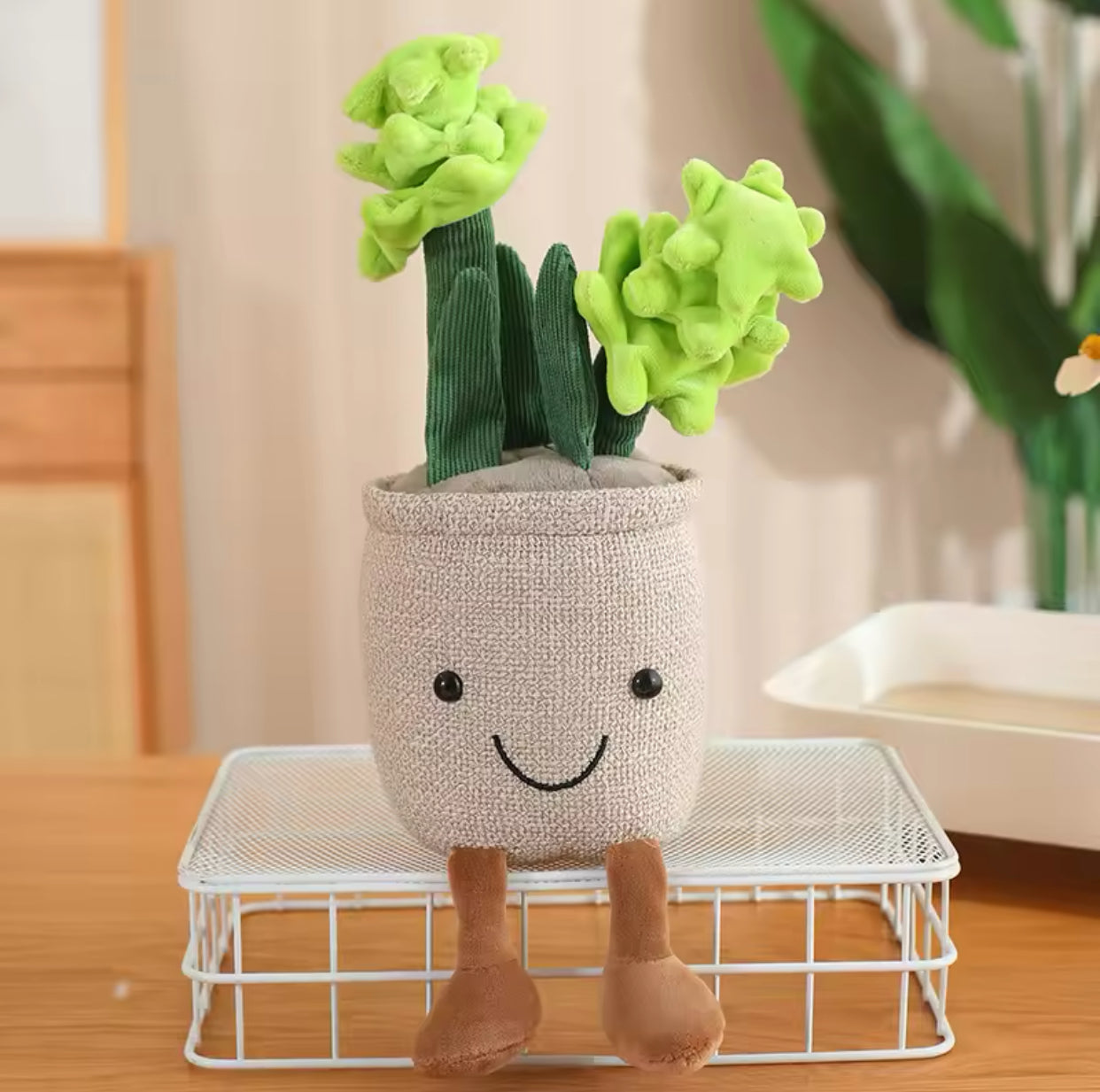 Plush Hyacinth Flowers Stuffed Toy Green