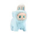 Labubu Electric Dog – Singing Plush Toy with Glowing Face & Wagging Tail (16cm) Blue 17cm