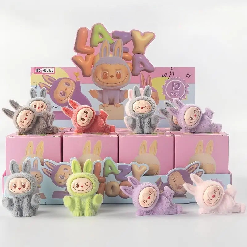 The Monsters Labubu Time to Chill & Lazy Yoga Vinyl Plush Dolls by Pop Mart Lazy Yoga