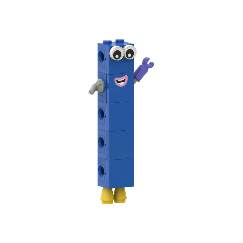 10 in 1 number block figurine Cartoon Anime Number Building Blocks Figures Dolls Toys 6 Small Square People Game Model