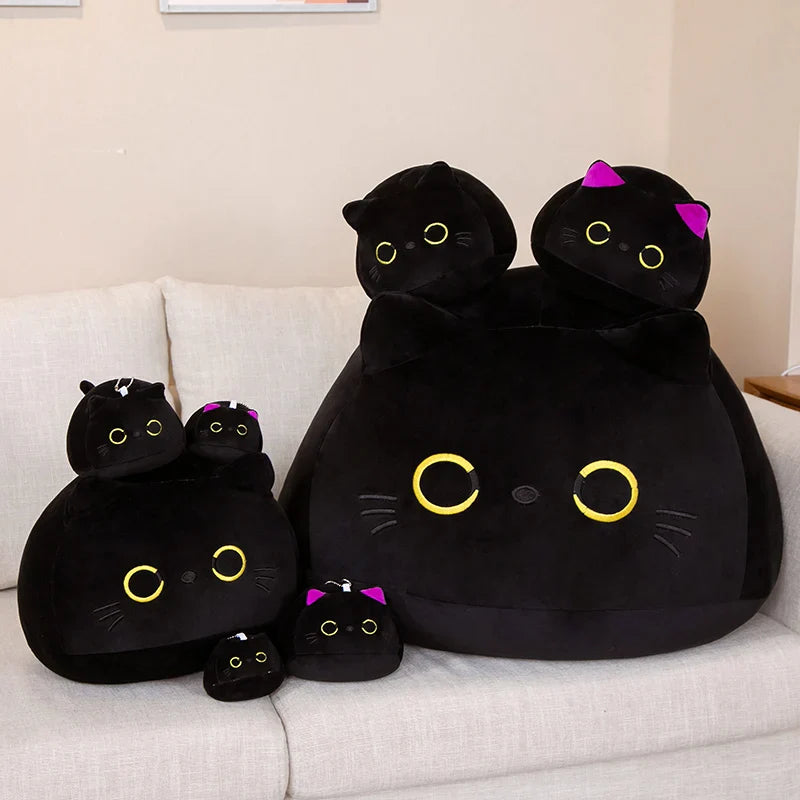 Plush Black Cat Stuffed Toy 9-70cm