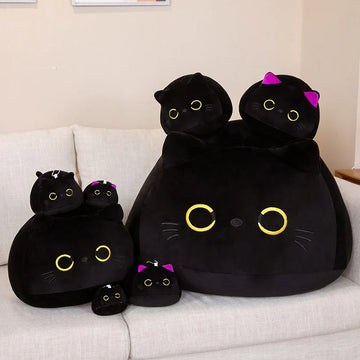 Plush Black Cat Stuffed Toy 9-70cm