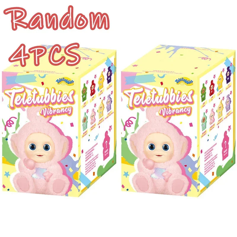 Teletubbies Vibration Series Blind Box Toy Antenna Baby Mystery Box Action Pendant Doll Mistery Box Doll Model Surprise Gift Random 2PCS