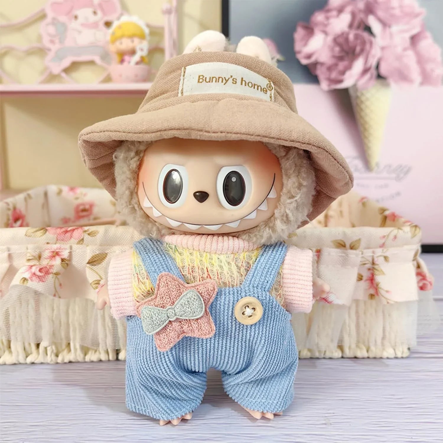 Plush Dress Up Labubu Doll Clothes style11 3pcs
