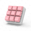 Keyboard Fidget Keychain Switch Tester Stress Toy Pink