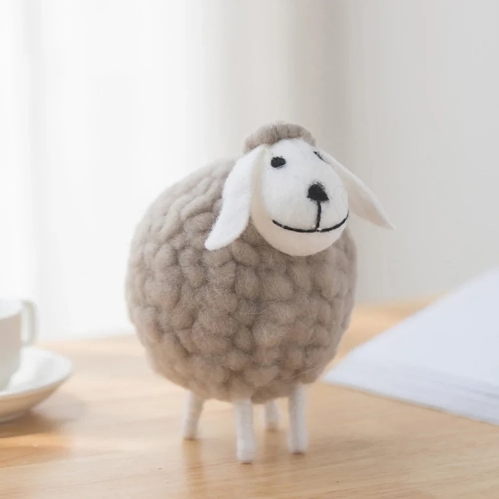 Plush Mini Felt Sheep Stuffed Toy 11-16cm A 11 x 11 x 16cm