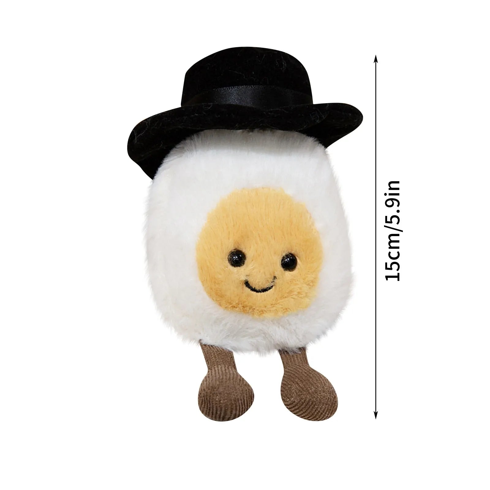 Plush Boiled Eggs Groom Pickles Marshmallows Stuffed Toy