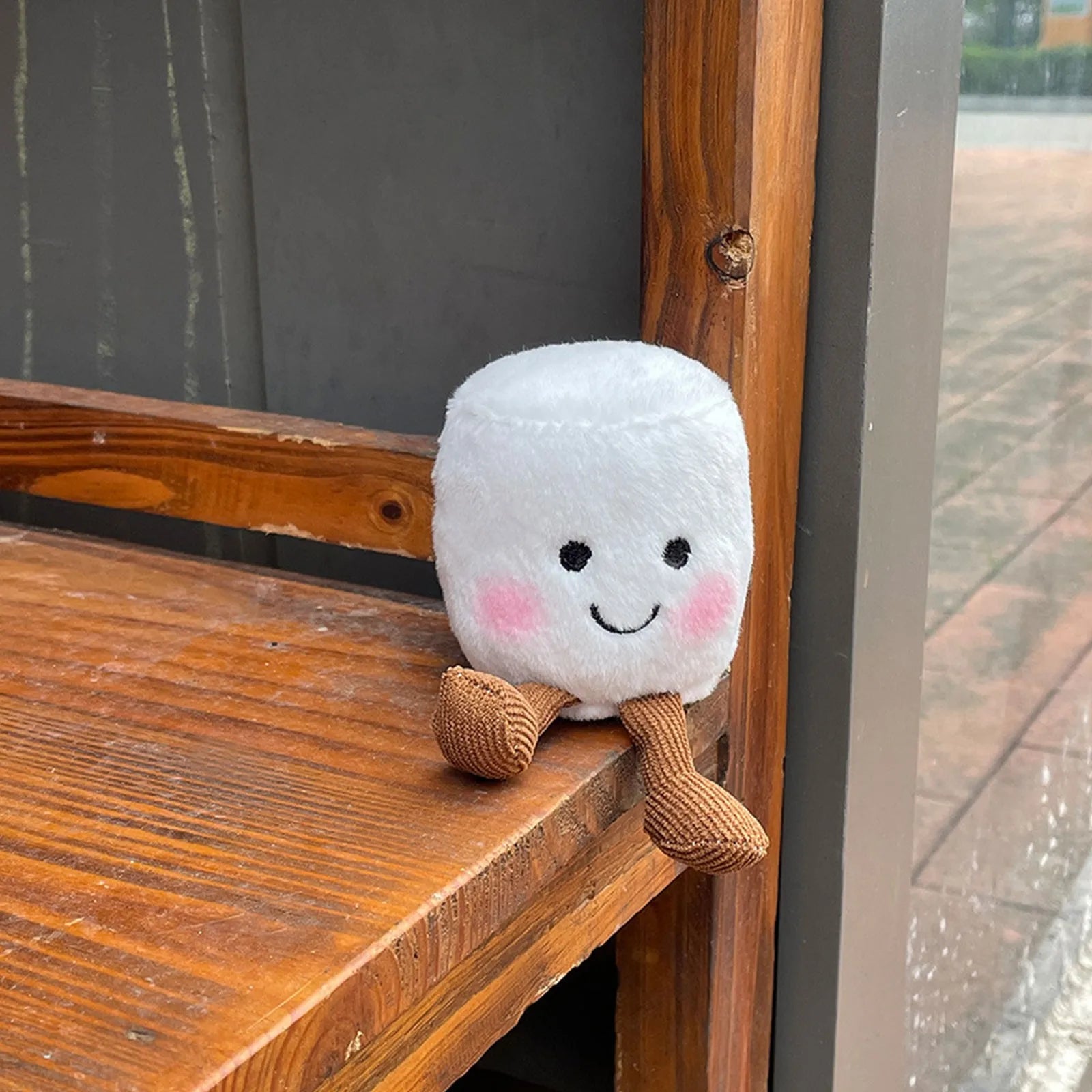Plush Boiled Eggs Groom Pickles Marshmallows Stuffed Toy