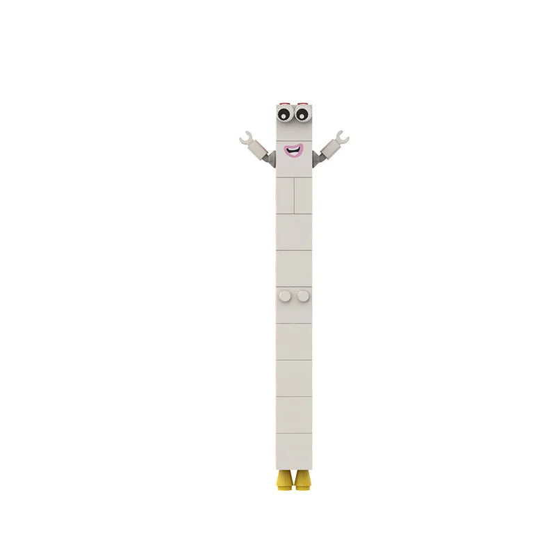 10 in 1 number block figurine Cartoon Anime Number Building Blocks Figures Dolls Toys 6 Small Square People Game Model