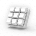 Keyboard Fidget Keychain Switch Tester Stress Toy White