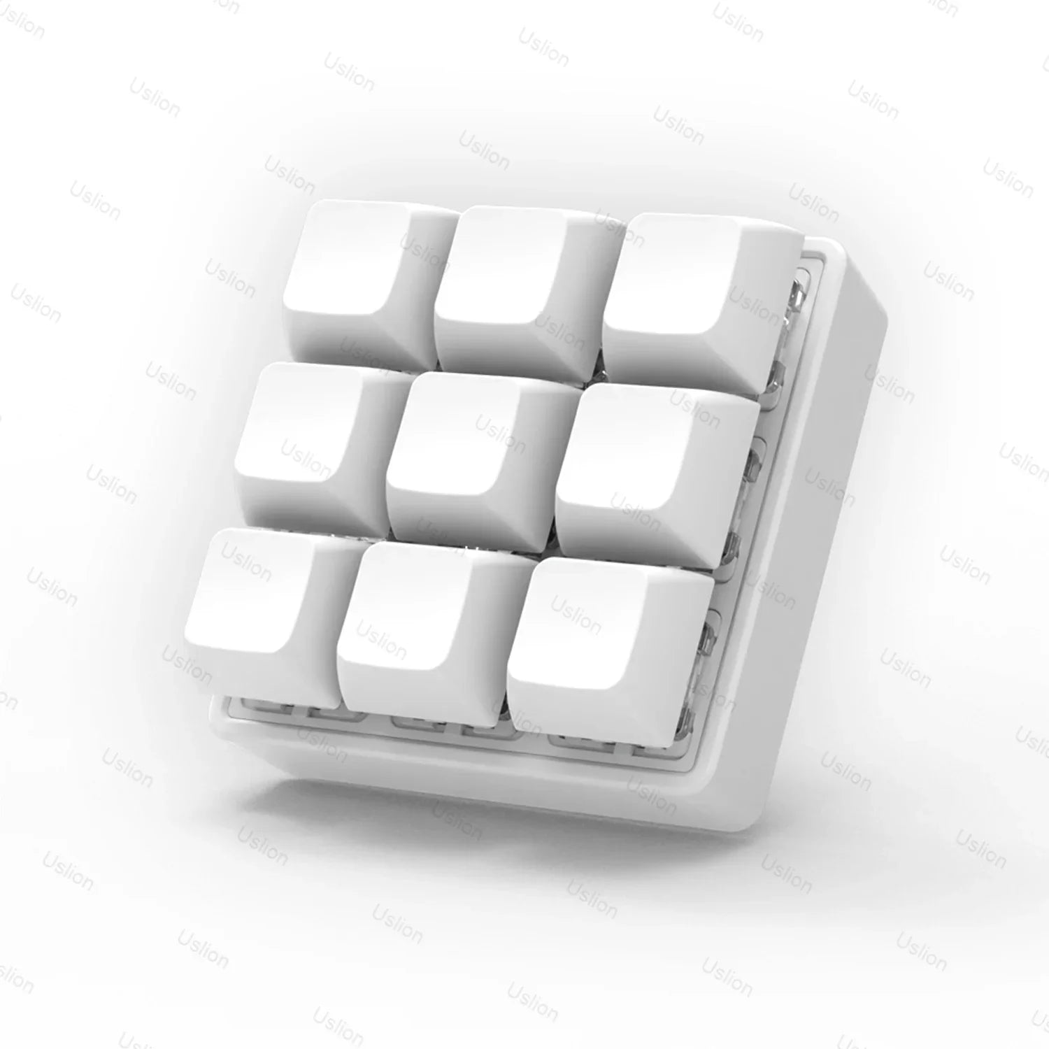 Keyboard Fidget Keychain Switch Tester Stress Toy White