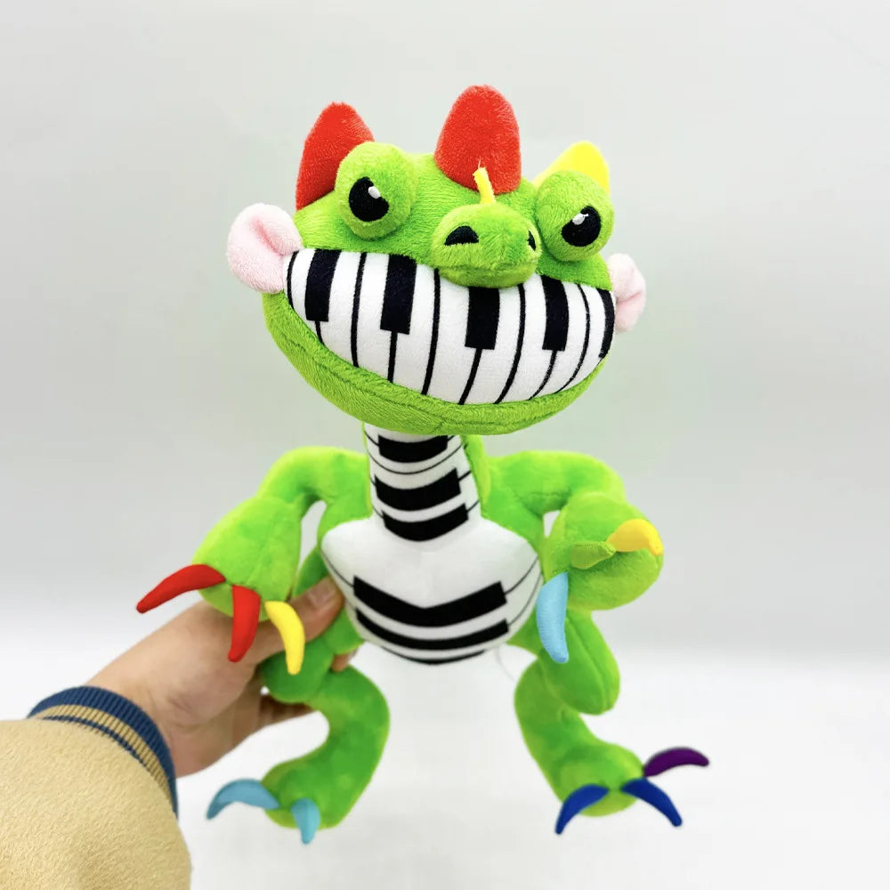Pianosaurus Game Time Nightmare Critters Game Periphery Piano Dinosaur Plush PP Cotton Model Kawaii Ornament Birthday Gifts Toys B - 33CM