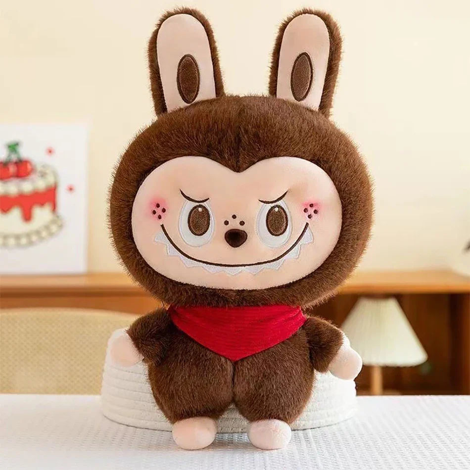 Plush Labubu Stuffed Toy & Labubu Exciting Macaron Pendant - 35cm
