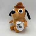 Plush This Is Fine Meme Coffee Dog Stuffed Toy - 25cm