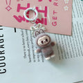 Labubu Keychain Doll Pendant Charms brown