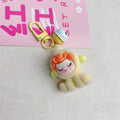 Labubu Keychain Doll Pendant Charms E crybaby yellow