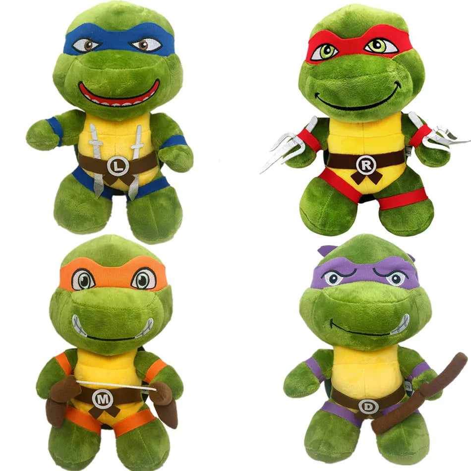 Plush Teenage Mutant Ninja Turtles Stuffed Toy - 20cm 4 Pack