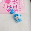 Labubu Keychain Doll Pendant Charms E crybaby blue
