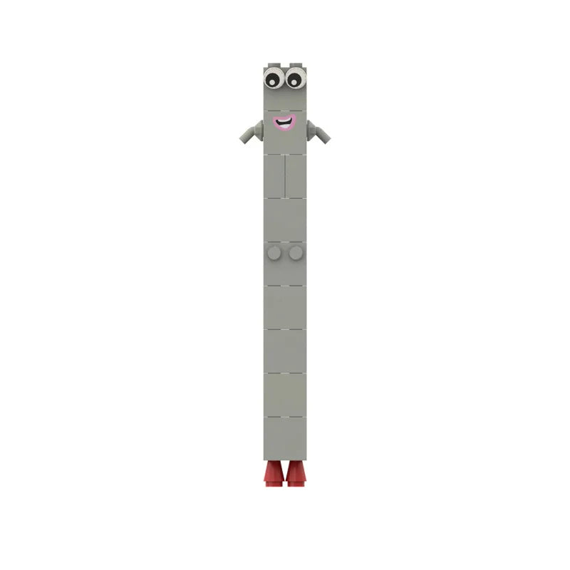 10 in 1 number block figurine Cartoon Anime Number Building Blocks Figures Dolls Toys 6 Small Square People Game Model