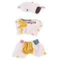 Mini Doll's Accessories Set For Labubu Doll Bed+Quilt+Pillow Pajamas Sleeping Bag Dollhouse Toys XM2228