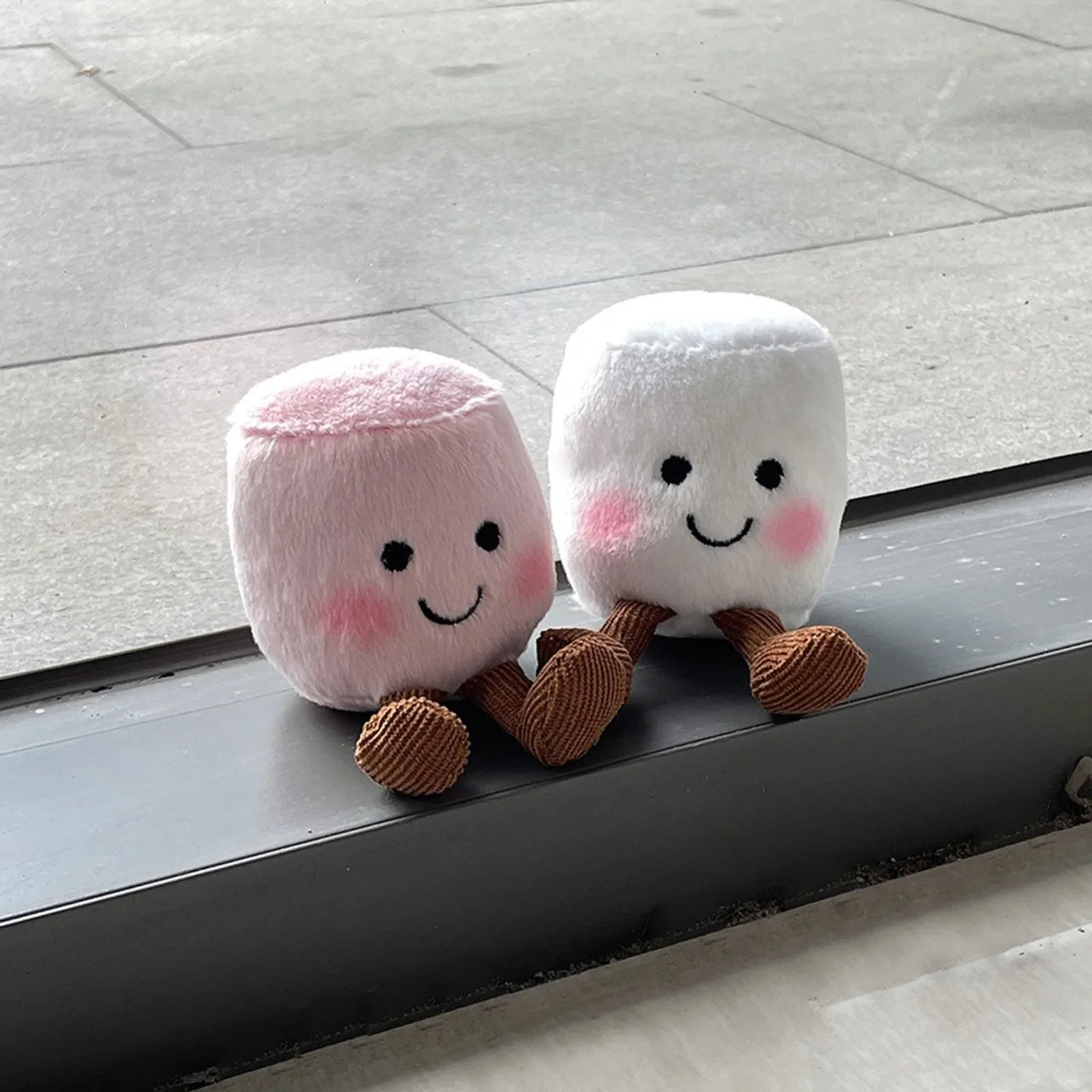 Plush Boiled Eggs Groom Pickles Marshmallows Stuffed Toy