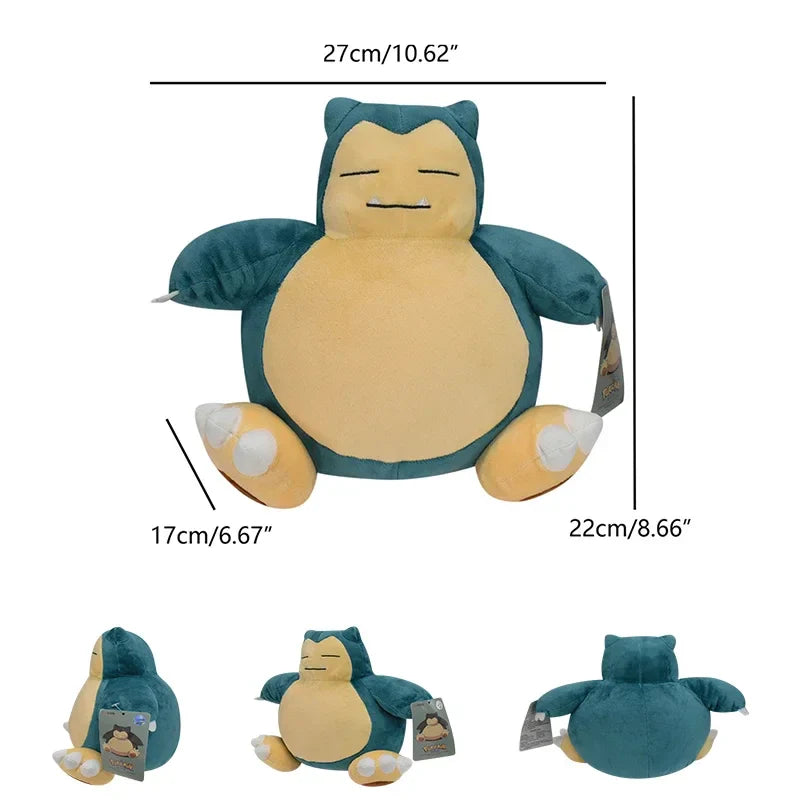 Plush Snorlax Stuffed Toy - 22cm Blue