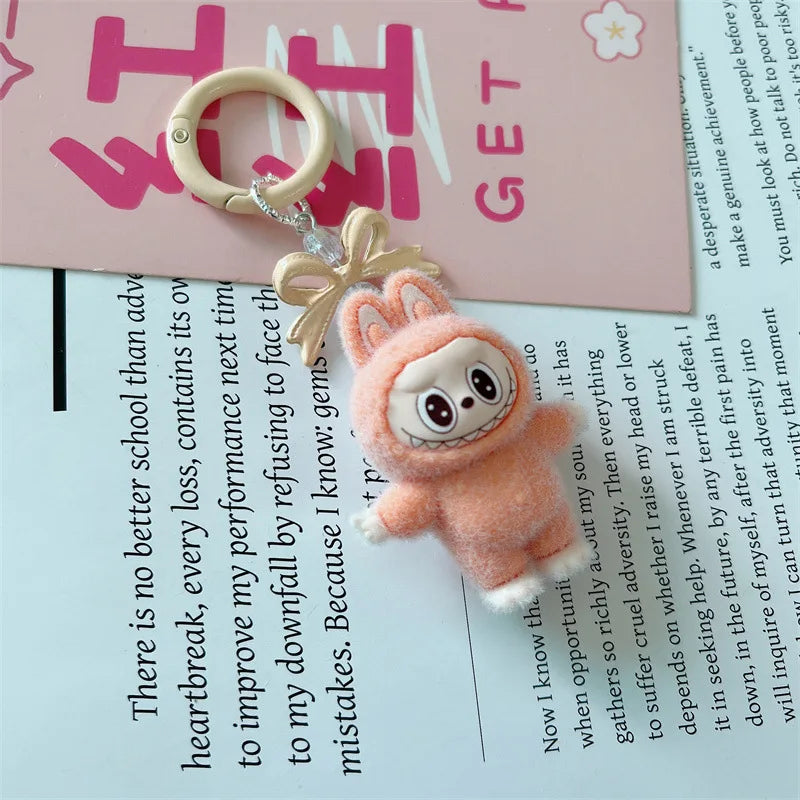 Labubu Keychain Doll Pendant Charms orange