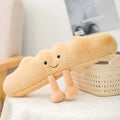 Cute Plush Croissant Toast Bread Stuffed Toy - 16-28cm 39x16cm