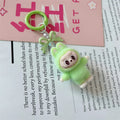 Labubu Keychain Doll Pendant Charms light green