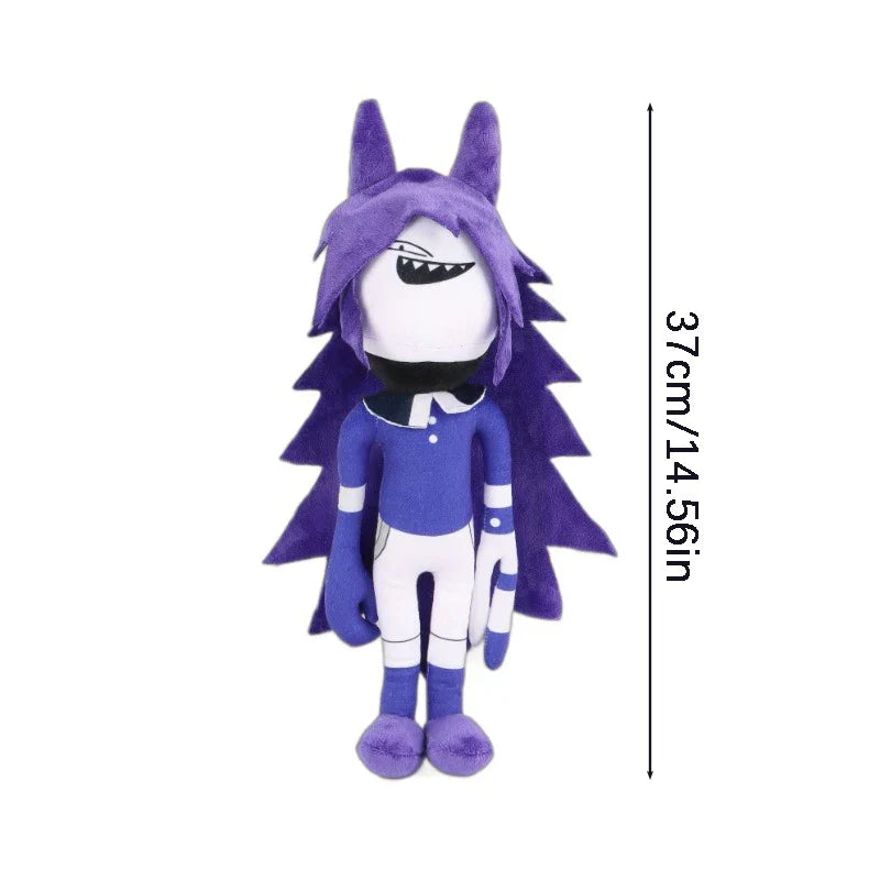 Plush Fundamental Paper Education Miss Circle Stuffed Toy - 37cm Purple