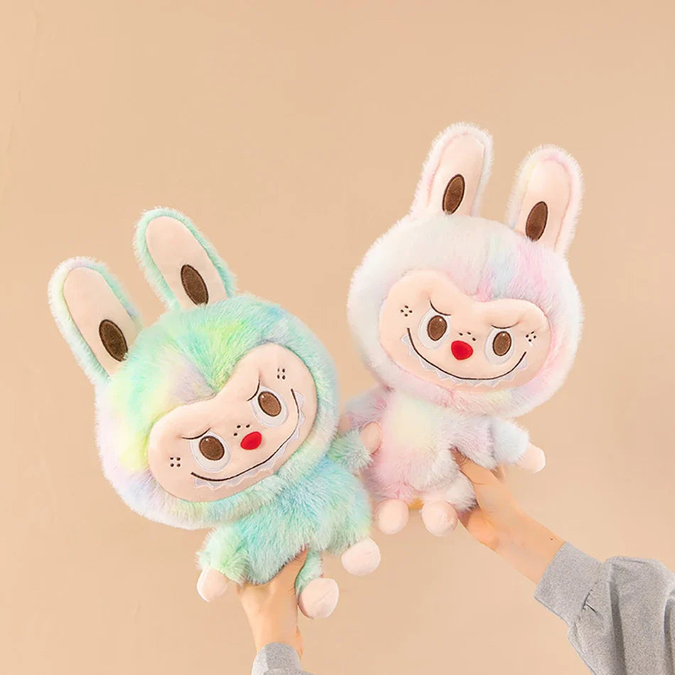 Plush Labubu Stuffed Toy & Labubu Exciting Macaron Pendant - 35cm