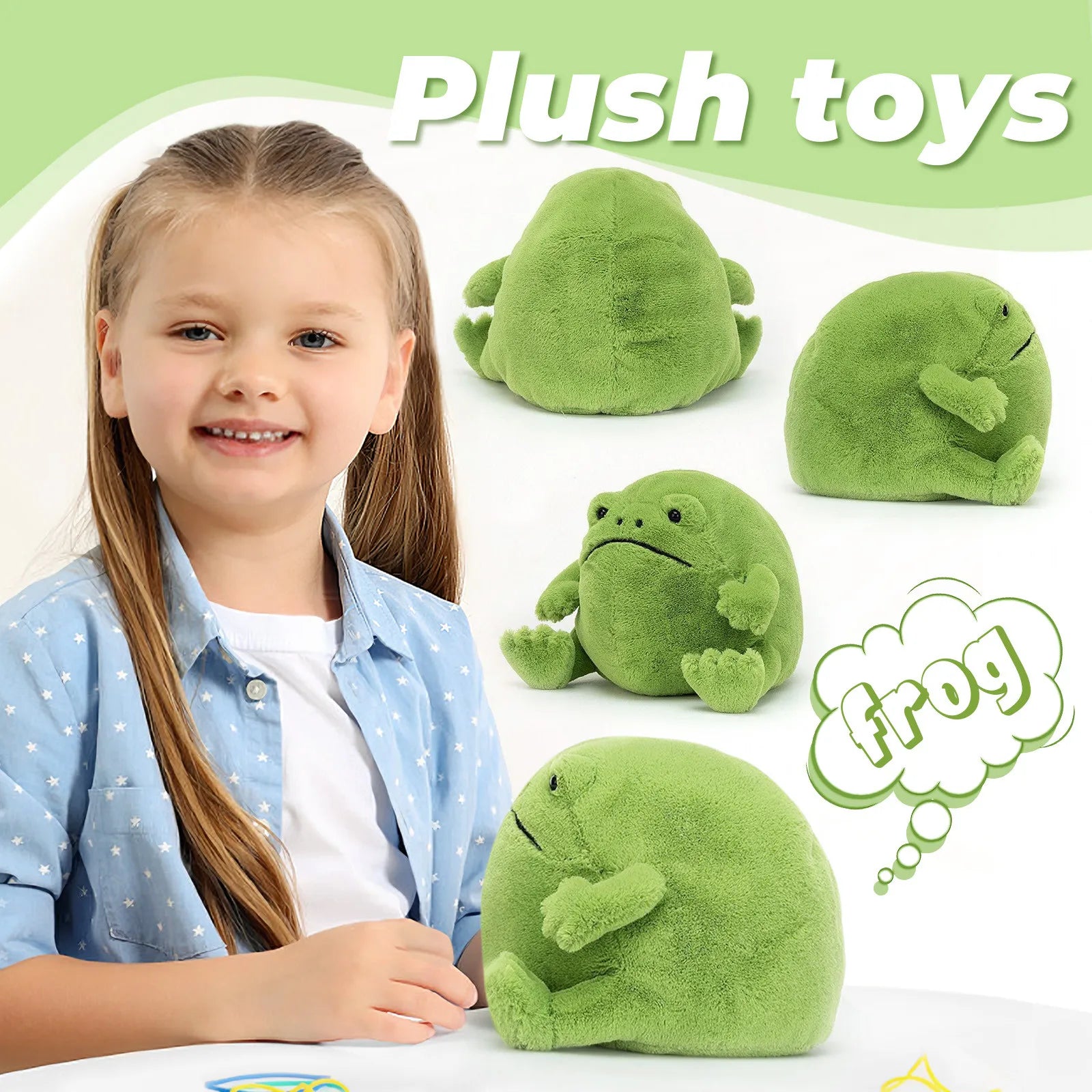 Plush Ricky Rain The Frog Plush Toy - 20cm Green