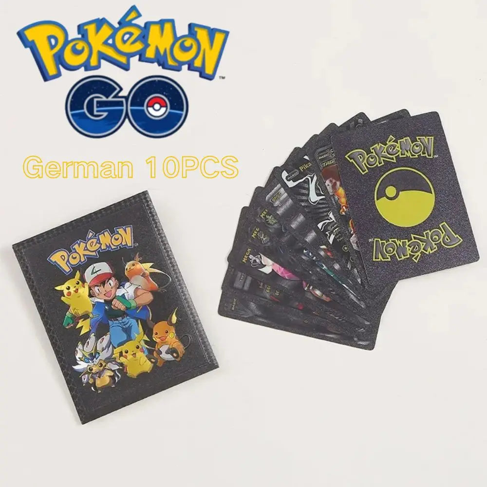 Pokémon Trading Cards (10 PCS) German black 10PCS