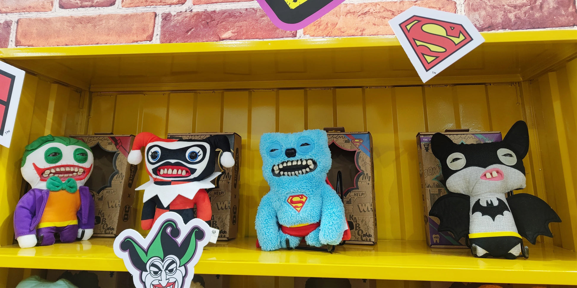 Fuggler Plush Toys Ugly Monster Batman Superman Plush Dolls 22cm