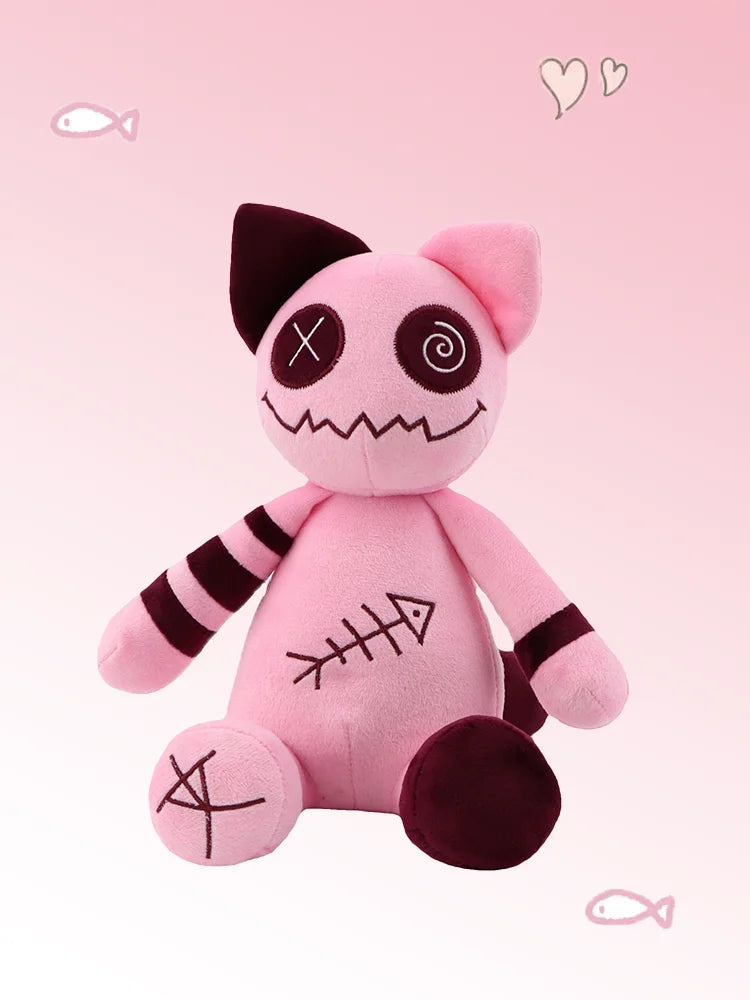 Plush Zombie Cat Plush Toys Stuffed Toy - 23cm Pink 23cm