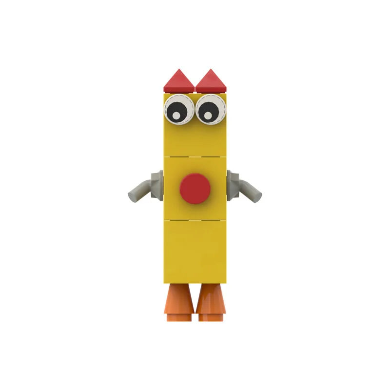 10 in 1 number block figurine Cartoon Anime Number Building Blocks Figures Dolls Toys 6 Small Square People Game Model