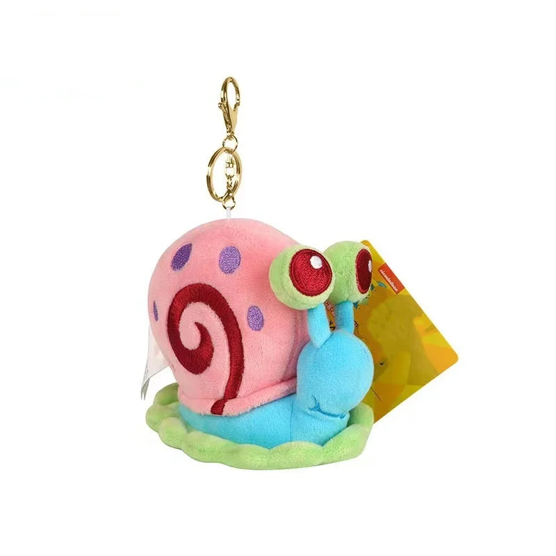 Plush SpongeBob Patrick Star Gary Squidward Tentacles Stuffed Keychain Pendant - 12cm 6-8.5cm