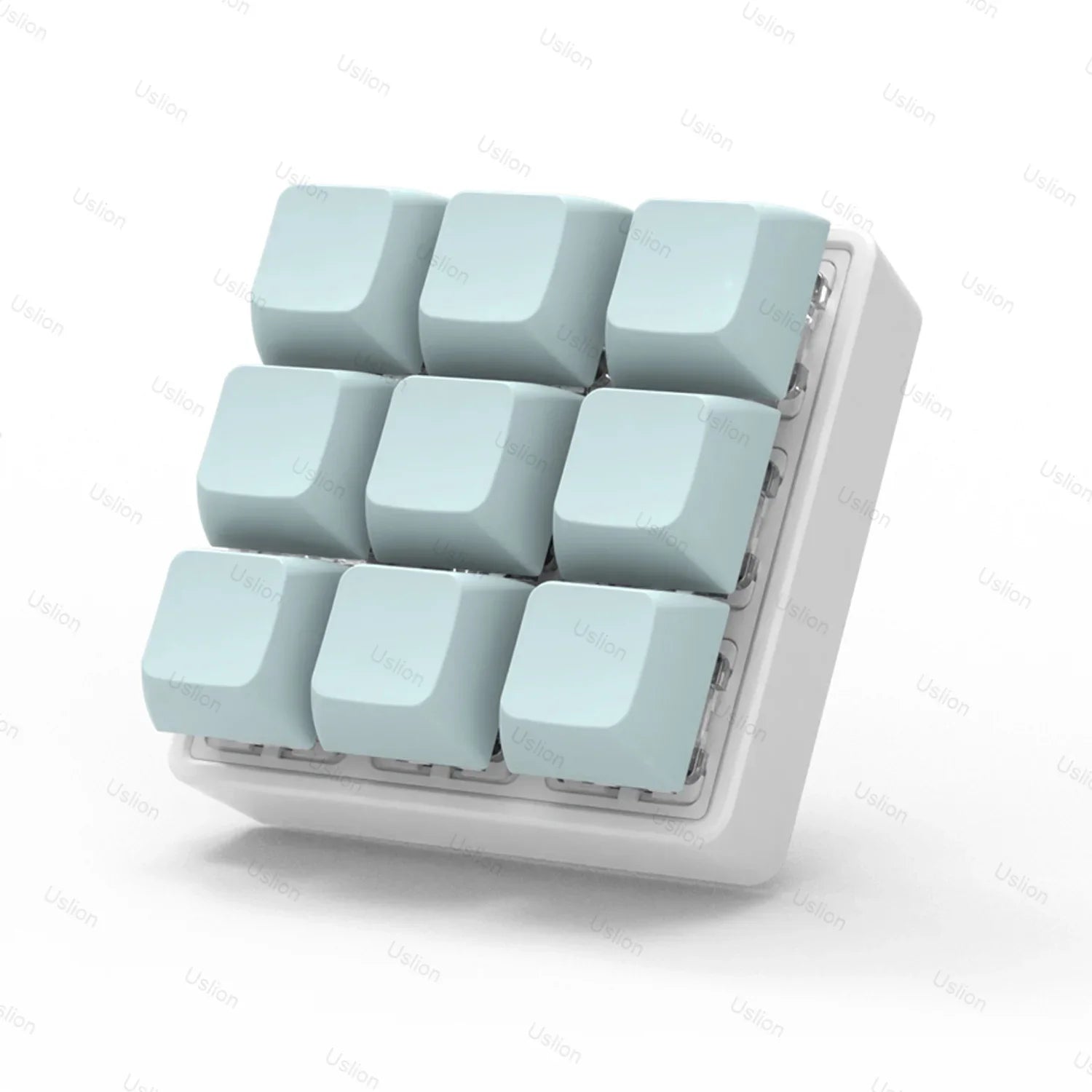 Keyboard Fidget Keychain Switch Tester Stress Toy Blue