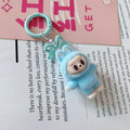 Labubu Keychain Doll Pendant Charms blue