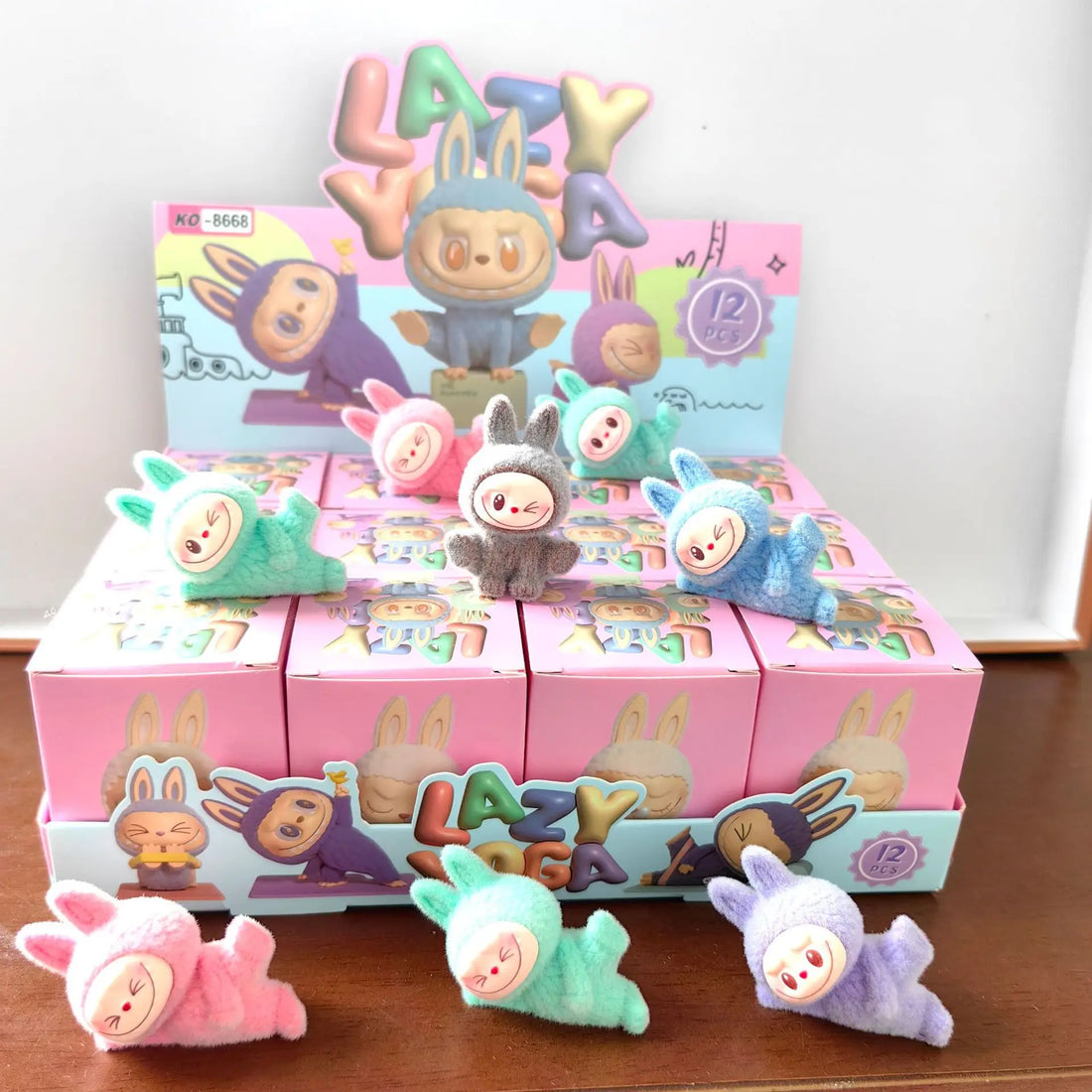 The Monsters Labubu Time to Chill & Lazy Yoga Vinyl Plush Dolls by Pop Mart