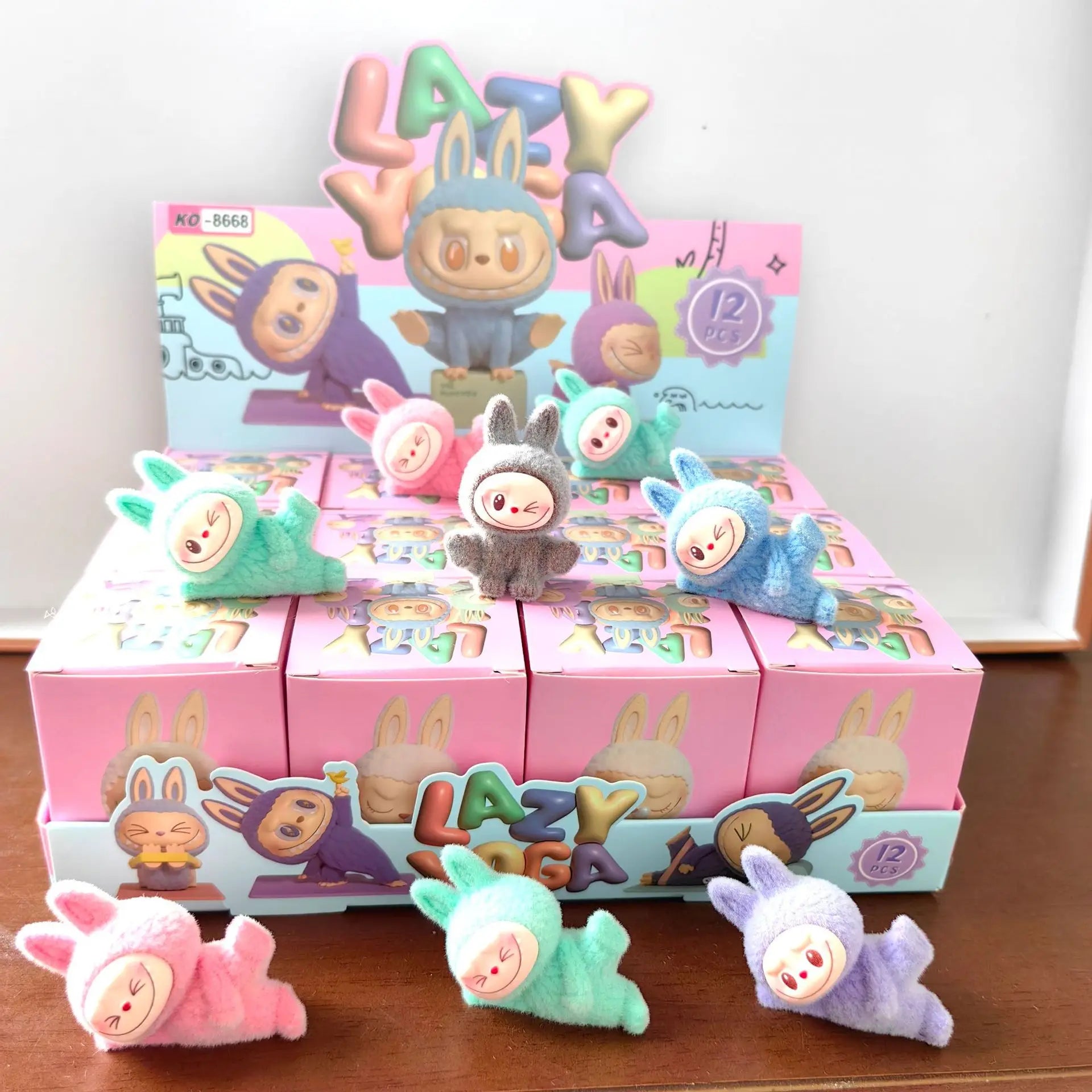 The Monsters Labubu Time to Chill & Lazy Yoga Vinyl Plush Dolls by Pop Mart