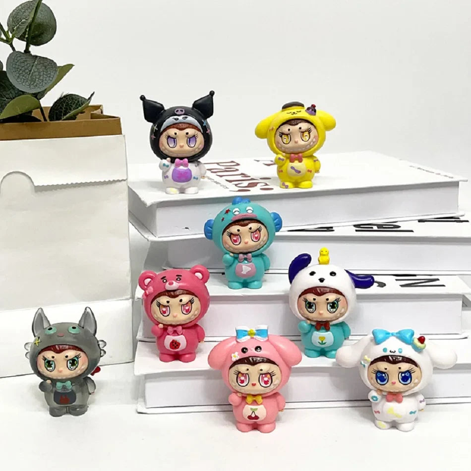 Labubu Mysterious Elf Ver. Anime Figure Mystery Blind Box Series Set Of 8 Pieces